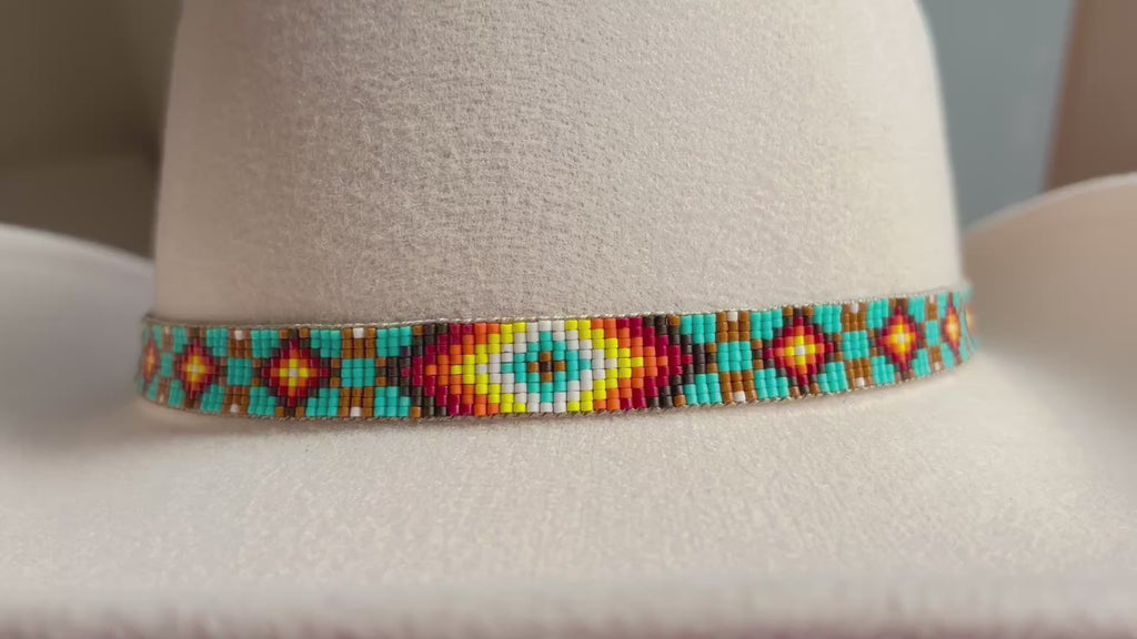 Fire Diamonds Hatband in Turquoise