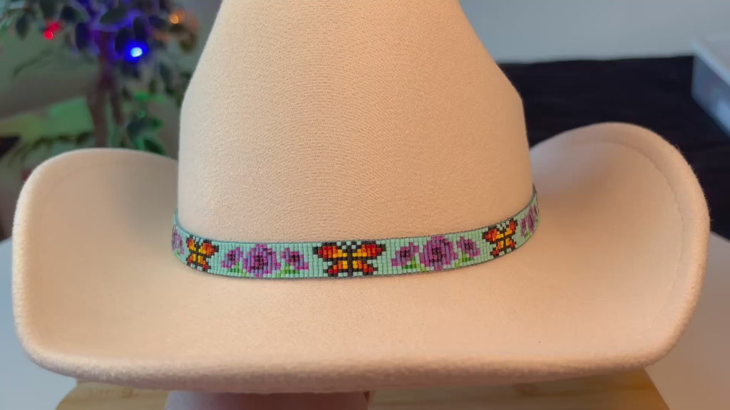 Butterflies and Flowers Hatband