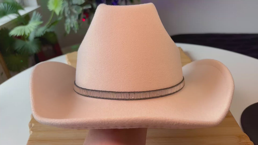 Silver Bugle Bead Hatband