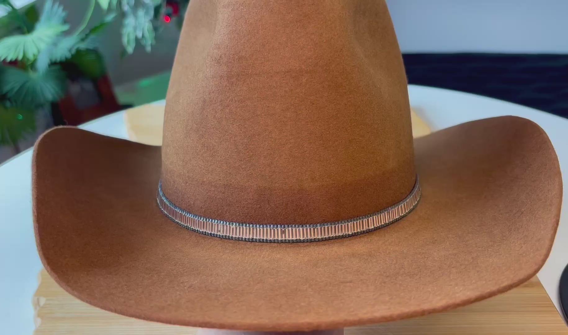 Silver Bugle Bead Hatband